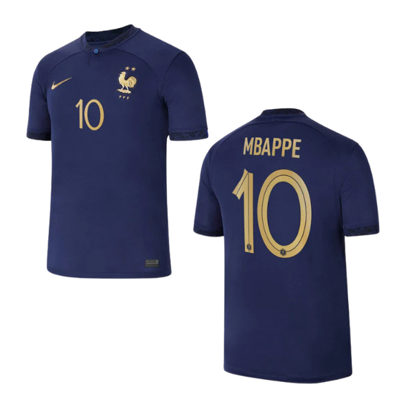 FFF FRANKREICH Trikot Authentic Home Herren WM 2022 - MBAPPÉ 10