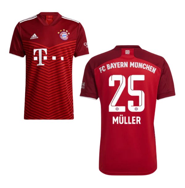 FC BAYERN MÜNCHEN Trikot Home Herren 21 / 22 - MÜLLER 25