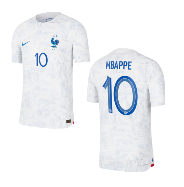 FFF FRANKREICH Trikot Authentic Away Herren WM 2022 - MBAPPÉ 10