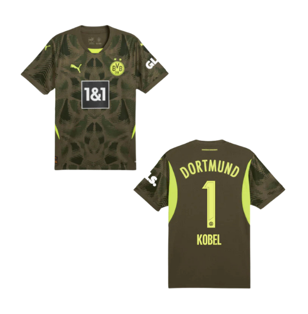 BVB BORUSSIA DORTMUND Trikot Torwart Herren dunkelgrün 24 / 25 - KOBEL 1