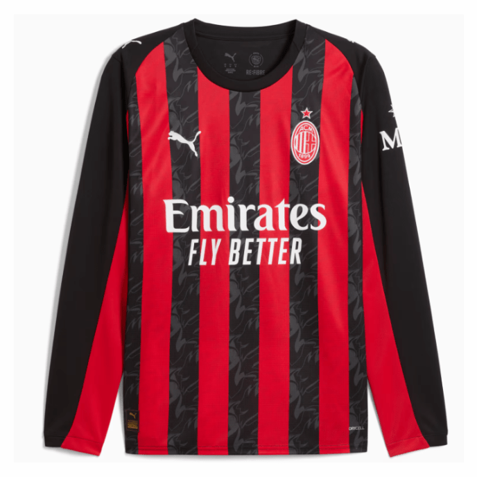 ACM AC MAILAND Trikot Home Herren langarm 25 / 26 - sportiger.de