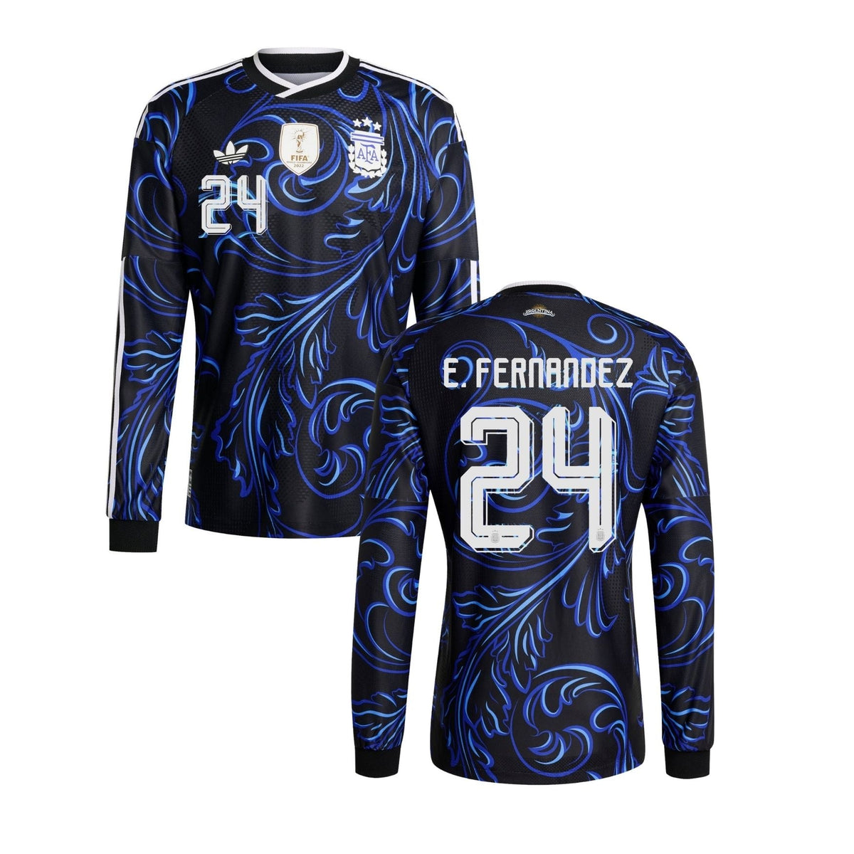 AFA ARGENTINA AUTHENTIC Camiseta Away Hombre manga larga Mundial 2026 - E. FERNANDEZ 24 - sportiger.de