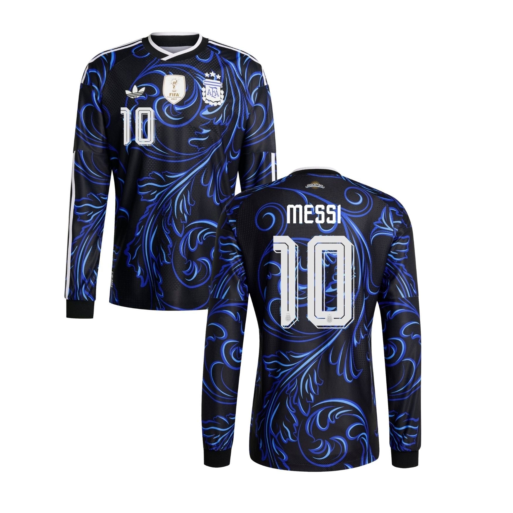 AFA ARGENTINA AUTHENTIC Camiseta de visitante hombres manga larga Mundial 2026 - MESSI 10 - sportiger.de