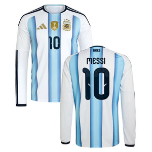 Maglia AFA ARGENTINA AUTHENTIC Home Uomo maniche lunghe Mondiali 2026 - MESSI 10 - sportiger.de