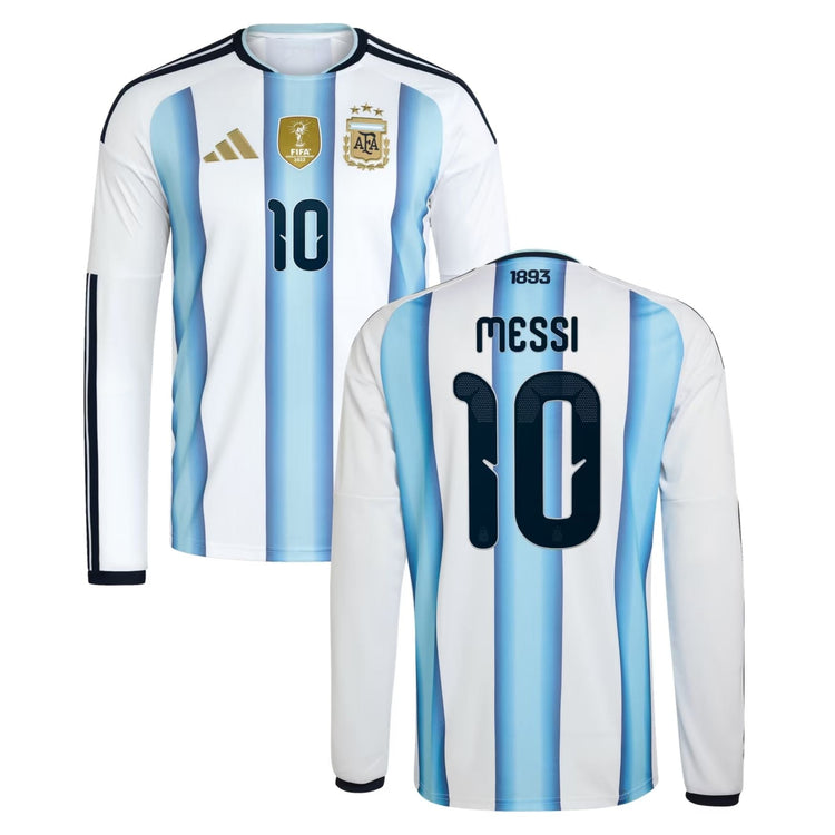Maglia AFA ARGENTINA AUTHENTIC Home Uomo maniche lunghe Mondiali 2026 - MESSI 10 - sportiger.de