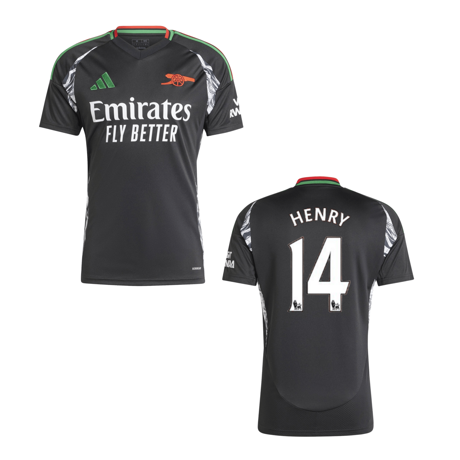 AFC FC ARSENAL LONDON Trikot Away Herren 24 / 25 - HENRY 14 (Legend) (Retro Style) - sportiger.de