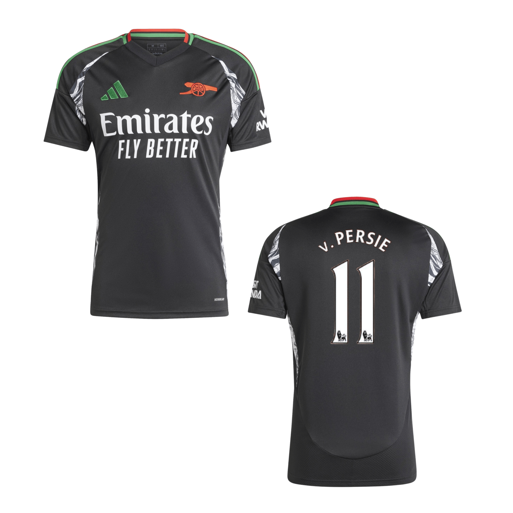 AFC FC ARSENAL LONDON Trikot Away Herren 24 / 25 - v. PERSIE 11 (Legend) (Retro Style) - sportiger.de