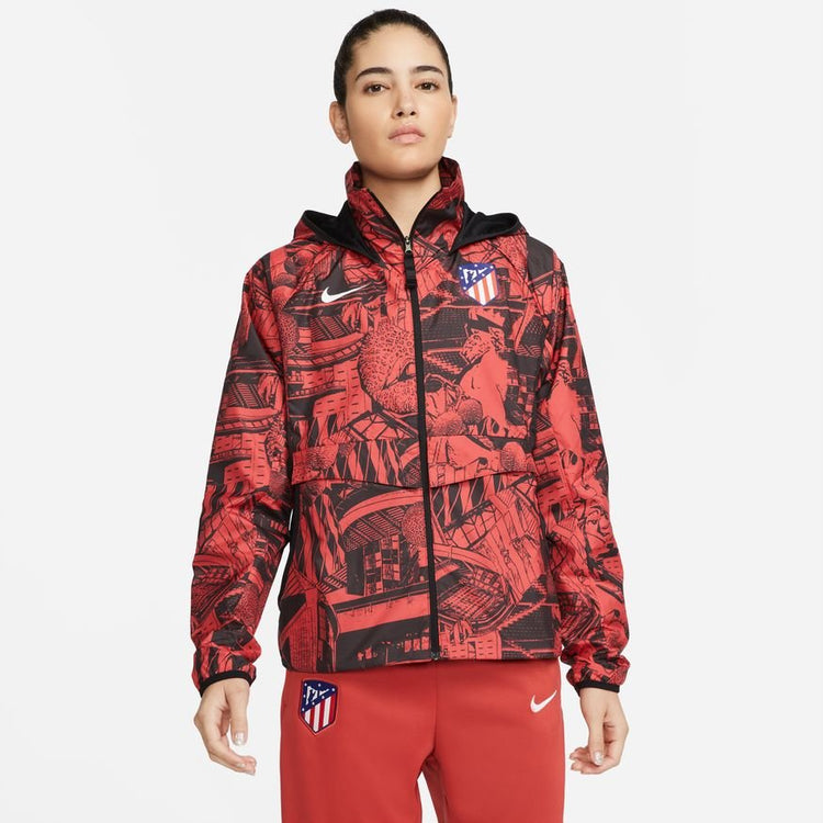 ATLETICO MADRID AWF Jacke Frauen rot - schwarz - sportiger.de