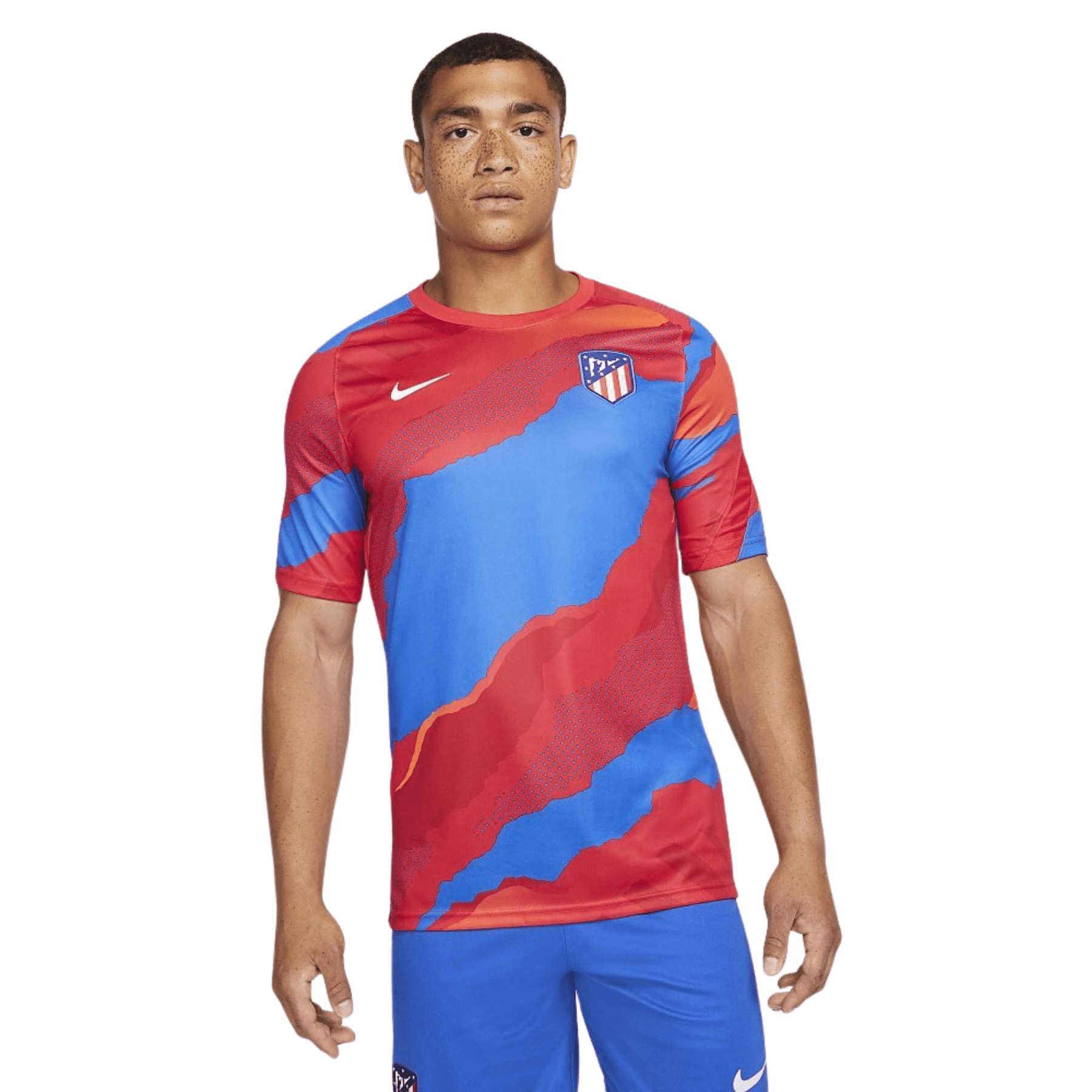 ATLETICO MADRID Pre Match Shirt Herren rot - blau - sportiger.de