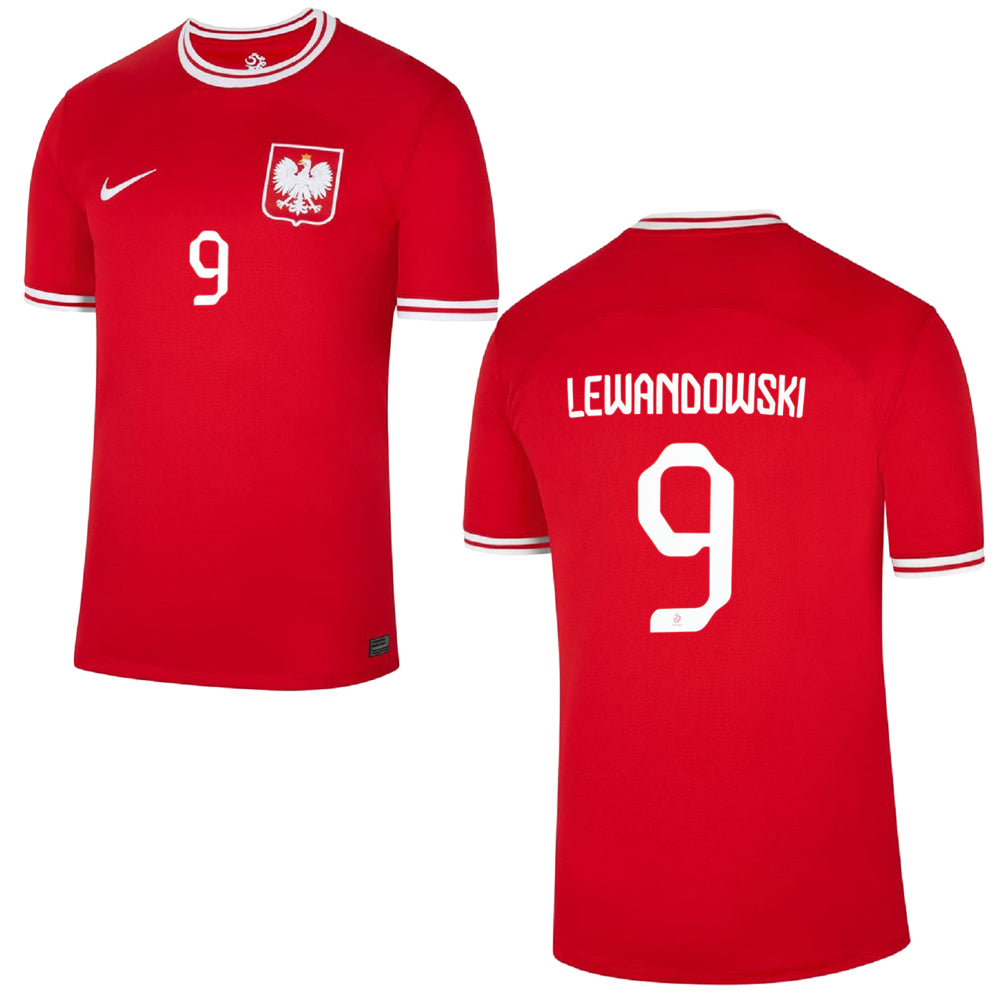 POLEN Trikot Away Herren WM 2022 - LEWANDOWSKI 9