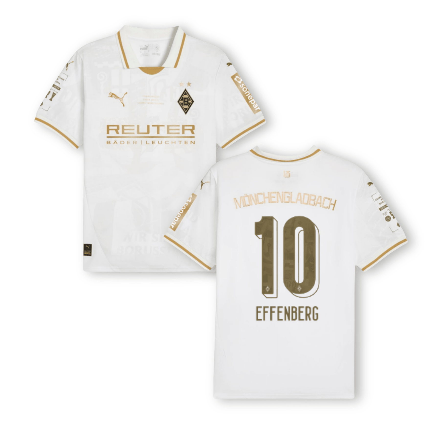 BMG BORUSSIA MÖNCHENGLADBACH Trikot 125 Jahre Anniversary Herren 25 / 26 - EFFENBERG 10 (Legend) - sportiger.de