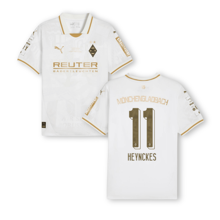 BMG BORUSSIA MÖNCHENGLADBACH Trikot 125 Jahre Anniversary Herren 25 / 26 - HEYNCKES 11 (Legend) - sportiger.de