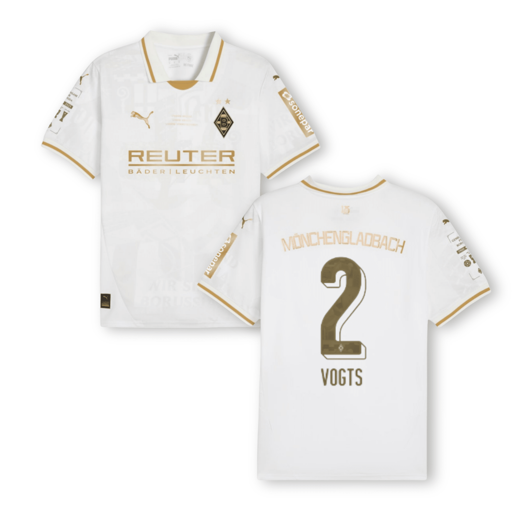 BMG BORUSSIA MÖNCHENGLADBACH Trikot 125 Jahre Anniversary Herren 25 / 26 - VOGTS 2 (Legend) - sportiger.de