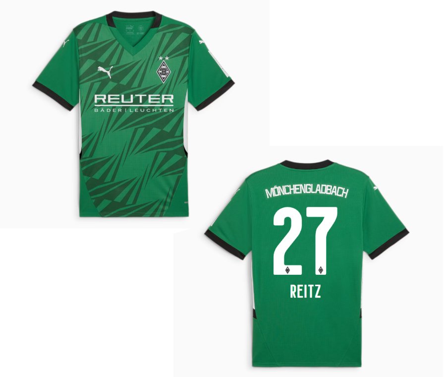 BMG BORUSSIA MÖNCHENGLADBACH Trikot Away Herren 24 / 25 - REITZ 27 - sportiger.de