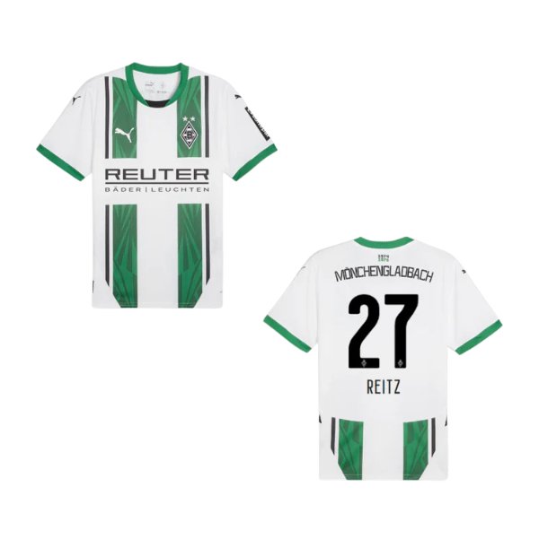 BMG BORUSSIA MÖNCHENGLADBACH Trikot Home Herren 24 / 25 - REITZ 27 - sportiger.de