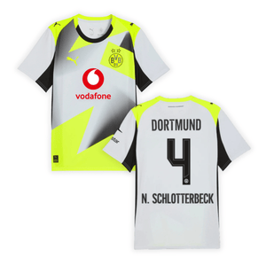 BVB BORUSSIA DORTMUND AUTHENTIC Trikot Away Herren 25 / 26 - N. SCHLOTTERBECK 4 - sportiger.de