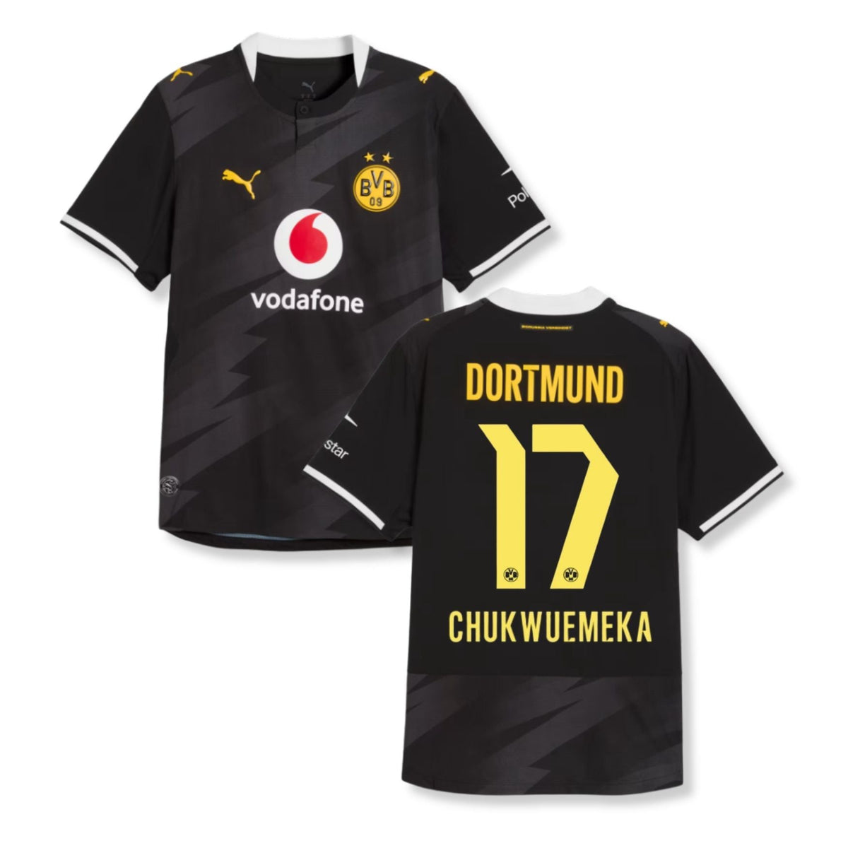 BVB BORUSSIA DORTMUND AUTHENTIC Maglia Away Uomo 26 / 27 - CHUKWUEMEKA 17 - sportiger.de