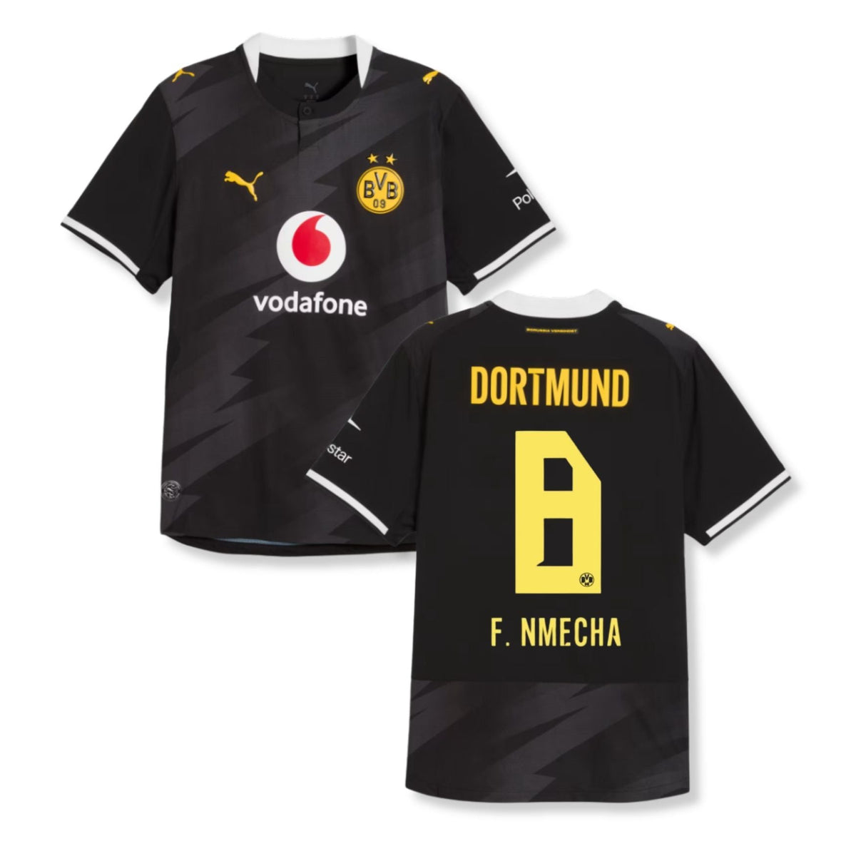 BVB BORUSSIA DORTMUND AUTHENTIC Maglia Trasferta Uomo 26 / 27 - F. NMECHA 8 - sportiger.de