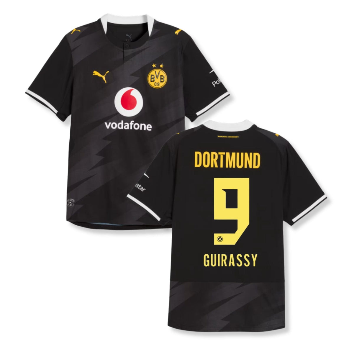 BVB BORUSSIA DORTMUND AUTHENTIC Maglia Away Uomo 26 / 27 - GUIRASSY 9 - sportiger.de