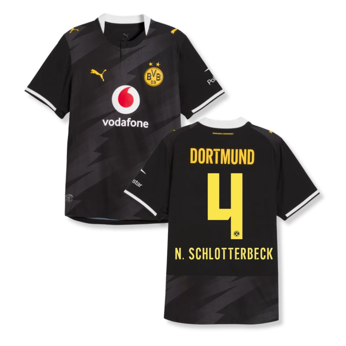 BVB BORUSSIA DORTMUND AUTHENTIC Maglia Trasferta Uomo 26 / 27 - N. SCHLOTTERBECK 4 - sportiger.de