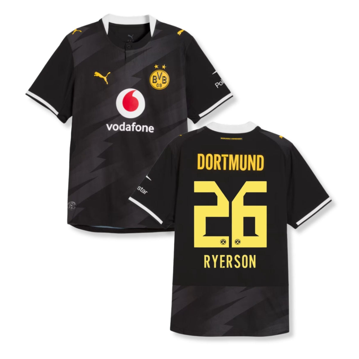 BVB BORUSSIA DORTMUND AUTHENTIC Maglia Away Uomo 26 / 27 - RYERSON 26 - sportiger.de