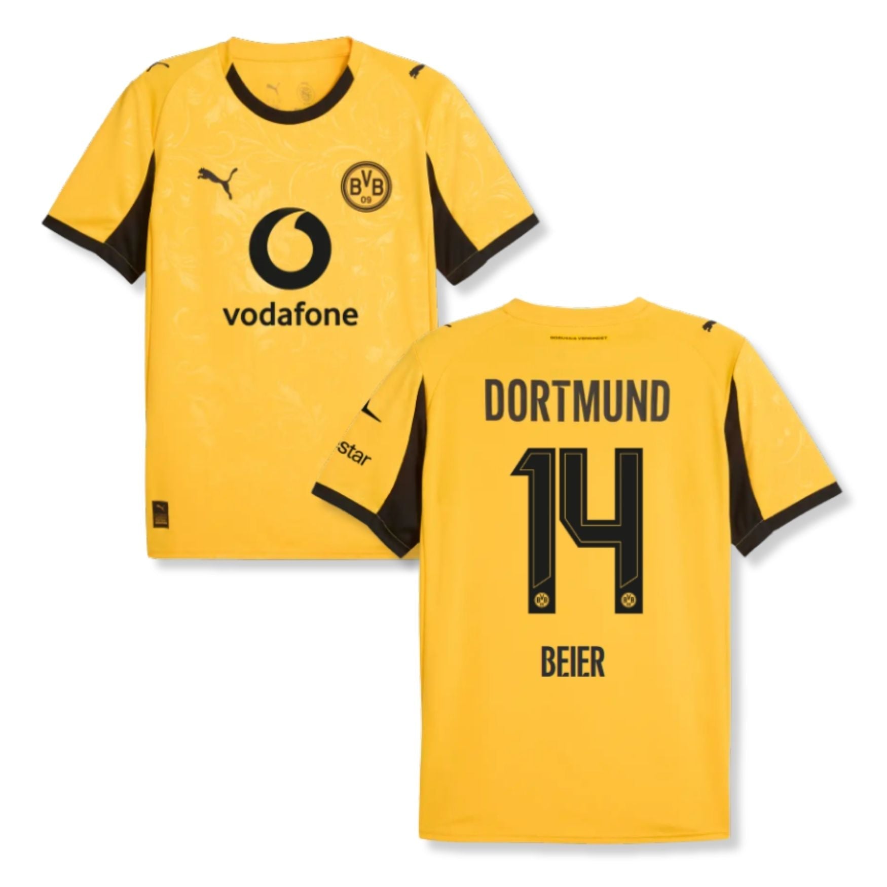 BVB BORUSSIA DORTMUND AUTHENTIC Trikot Cup Herren 25 / 26 - BEIER 14 - sportiger.de