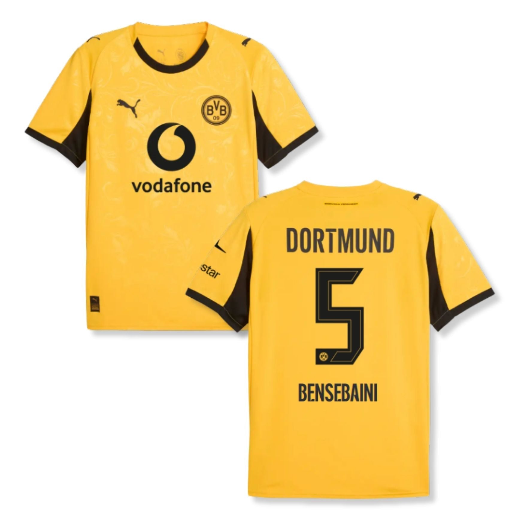 BVB BORUSSIA DORTMUND AUTHENTIC Trikot Cup Herren 25 / 26 - BENSEBAINI 5 - sportiger.de