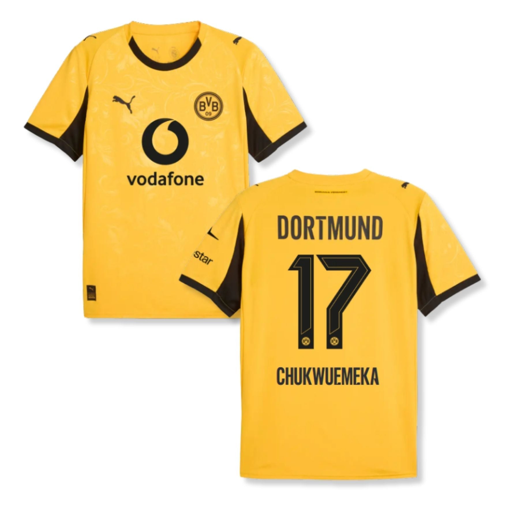 BVB BORUSSIA DORTMUND AUTHENTIC Trikot Cup Herren 25 / 26 - CHUKWUEMKA 17 - sportiger.de