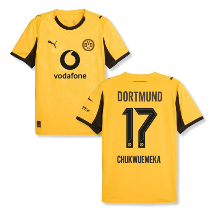 BVB BORUSSIA DORTMUND AUTHENTIC Trikot Cup Herren 25 / 26 - CHUKWUEMKA 17 - sportiger.de