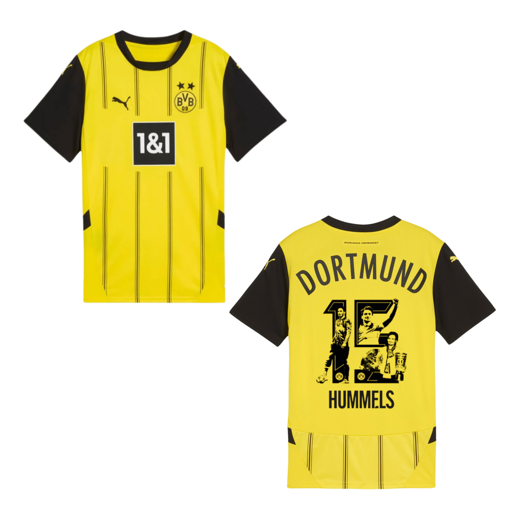 BVB BORUSSIA DORTMUND Authentic Trikot Home Herren 24 / 25 - HUMMELS 15 (Abschiedsflock) - sportiger.de