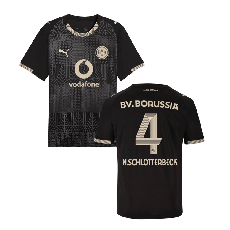 BVB BORUSSIA DORTMUND Sondertrikot Kinder 25 / 26 - N. SCHLOTTERBECK 4 - sportiger.de