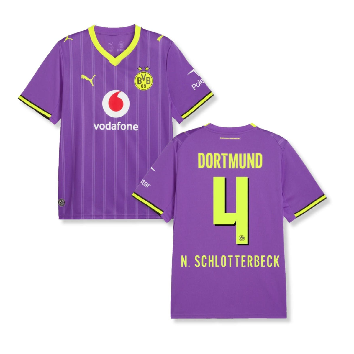 BVB BORUSSIA DORTMUND Maglia 3rd Uomo 26 / 27 - N. SCHLOTTERBECK 4 - sportiger.de