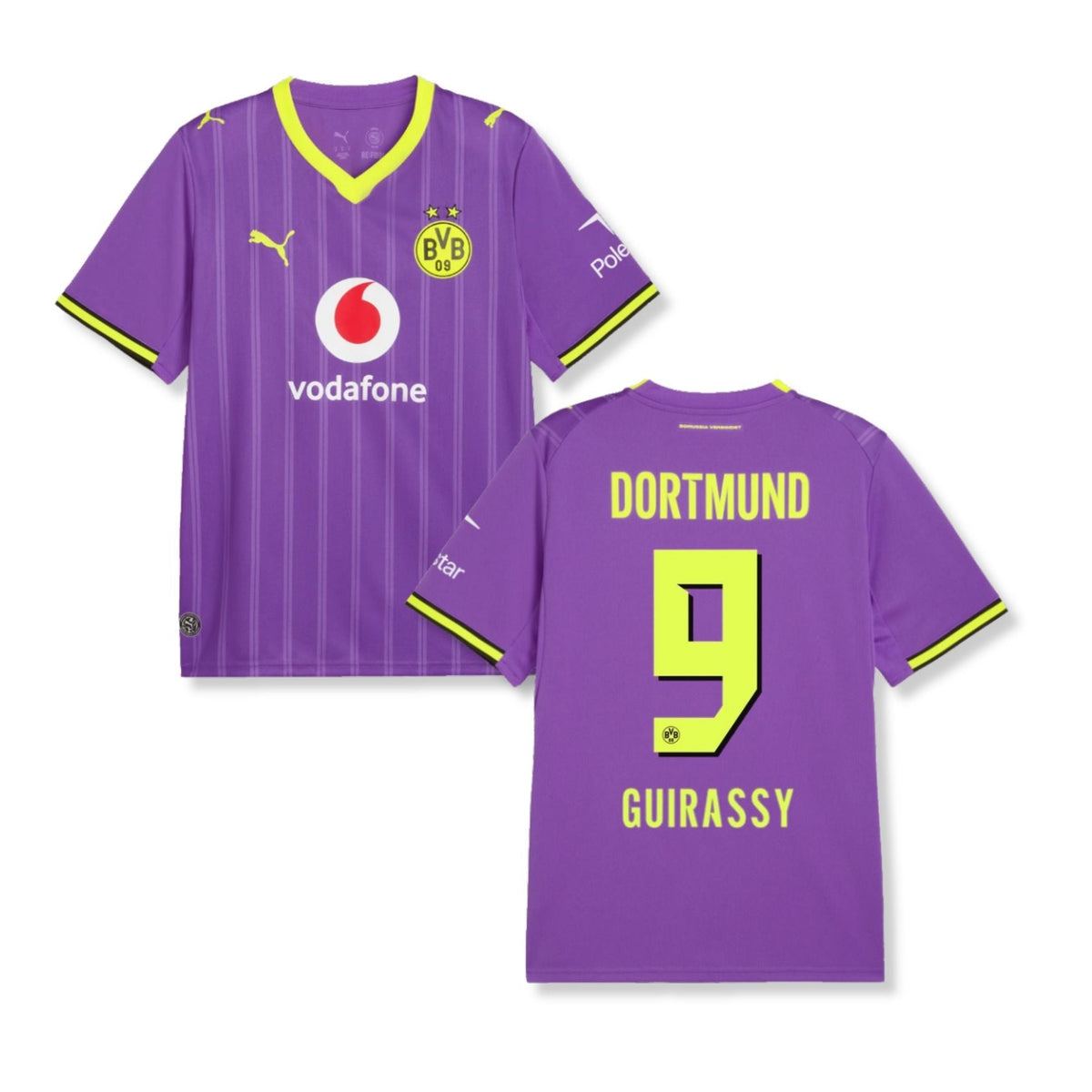 Maillot 3e BVB BORUSSIA DORTMUND enfant 26 / 27 - GUIRASSY 9 - sportiger.de