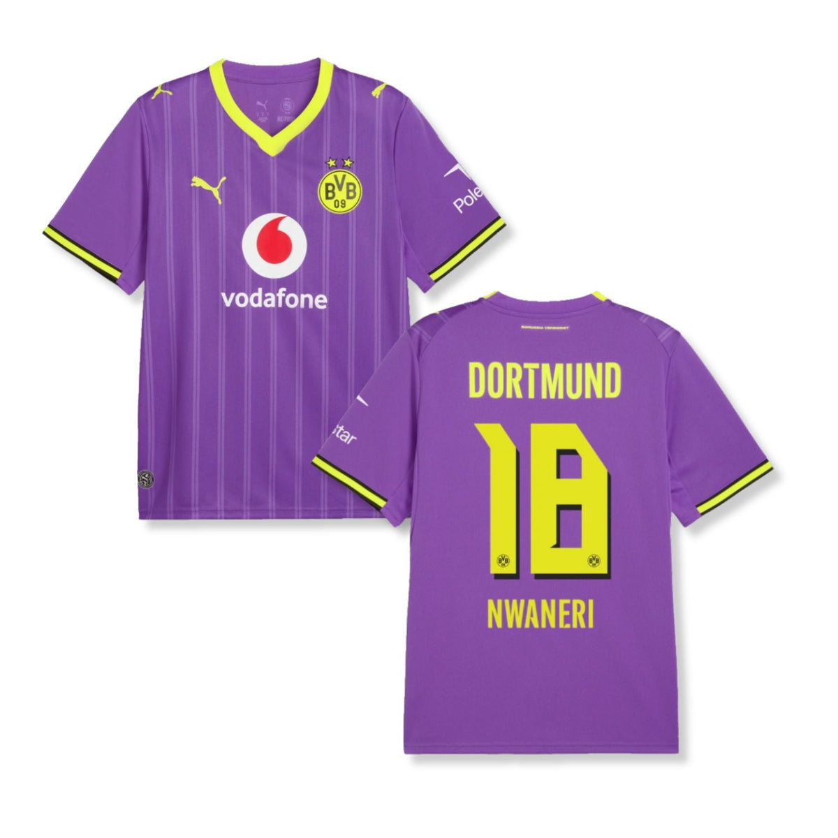 Maillot 3e BVB BORUSSIA DORTMUND enfant 26 / 27 - NWANERI 18 - sportiger.de
