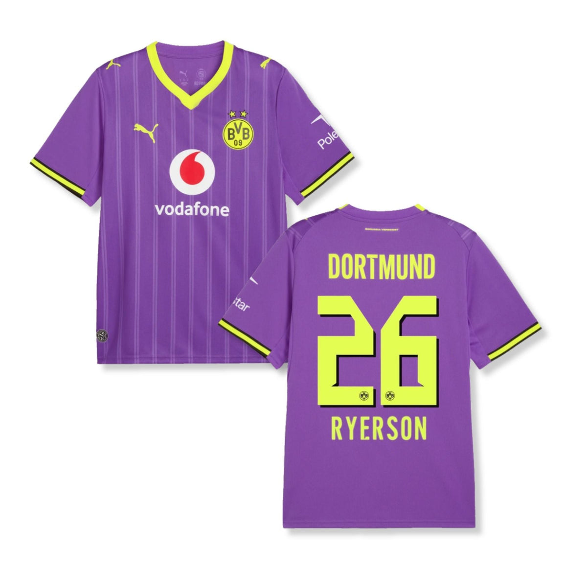 Maillot 3ème BVB BORUSSIA DORTMUND Enfant 26 / 27 - RYERSON 26 - sportiger.de