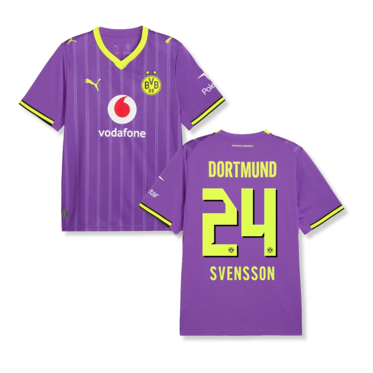 Maillot 3e BVB BORUSSIA DORTMUND enfant 26 / 27 - SVENSSON 24 - sportiger.de