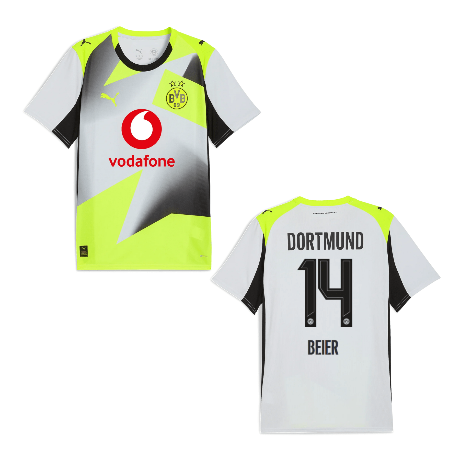 BVB BORUSSIA DORTMUND Trikot Away Frauen 25 / 26 - BEIER 14 - sportiger.de