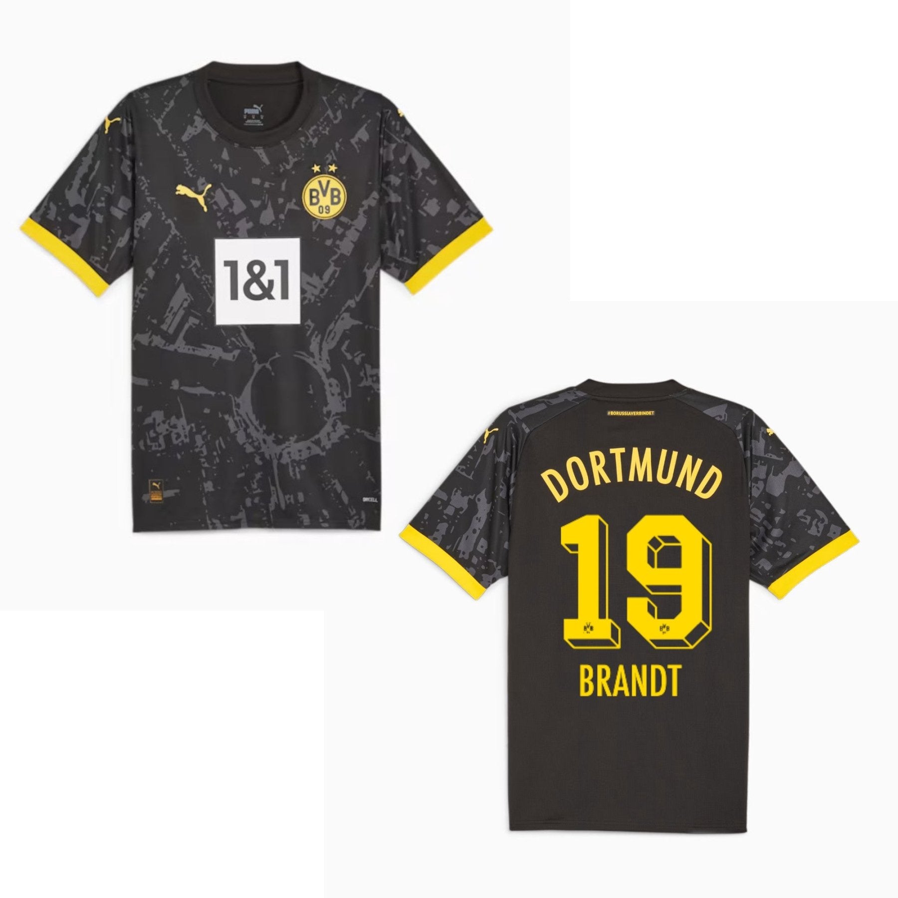 BVB BORUSSIA DORTMUND Trikot Away Herren 23 / 24 - BRANDT 19 - sportiger.de