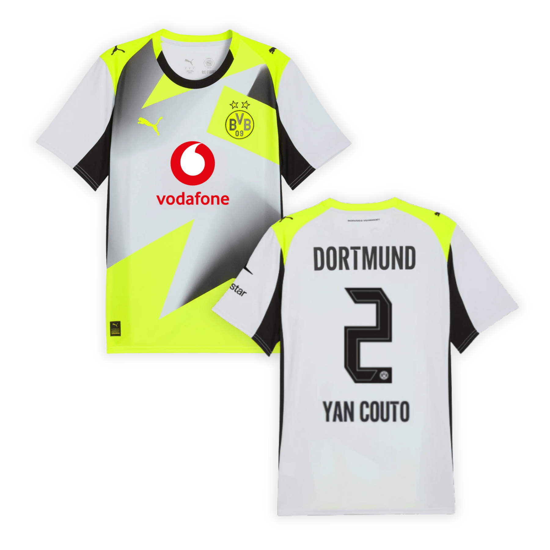 BVB BORUSSIA DORTMUND Trikot Away Herren 25 / 26 - YAN COUTO 2 - sportiger.de