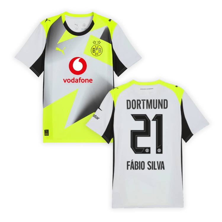 BVB BORUSSIA DORTMUND Trikot Away Kinder 25 / 26 - FÁBIO SILVA 21 - sportiger.de