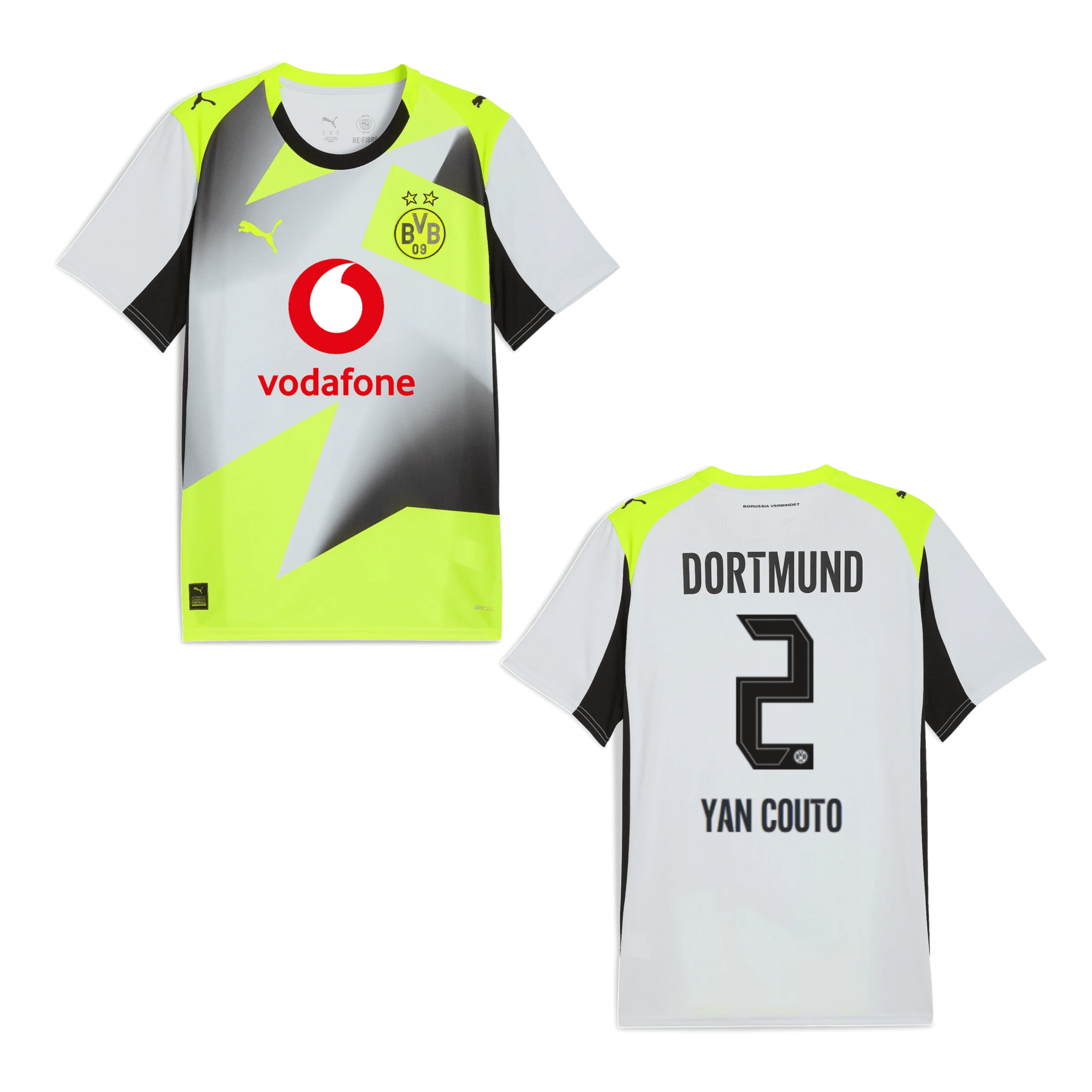 BVB BORUSSIA DORTMUND Trikot Away Kinder 25 / 26 - YAN COUTO 2 - sportiger.de