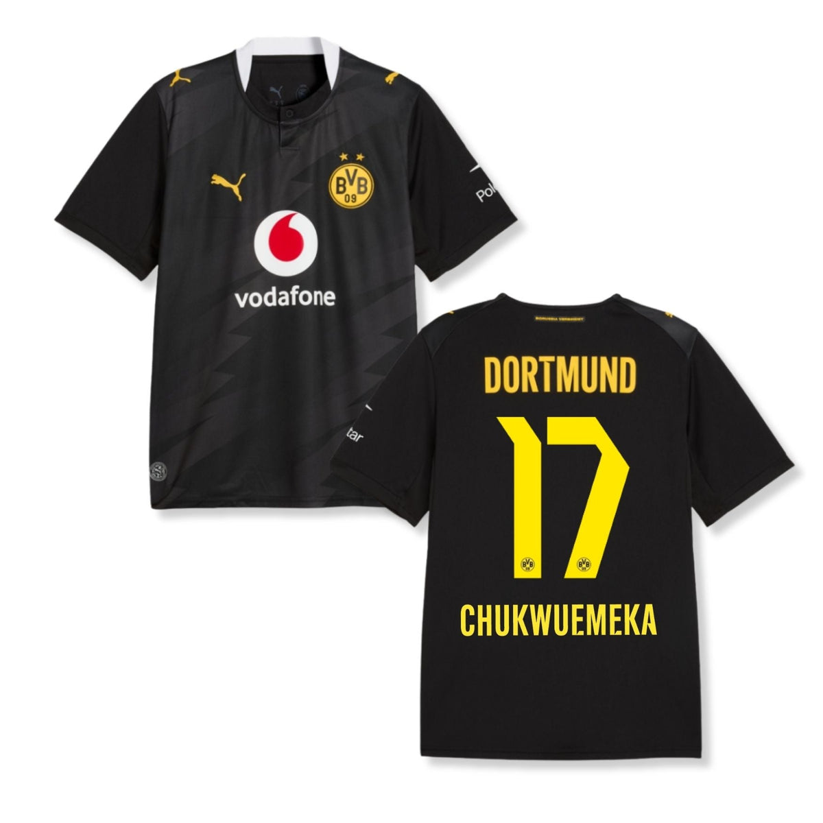 BVB BORUSSIA DORTMUND Maglia Away Bambini 26 / 27 - CHUKWUEMEKA 17 - sportiger.de