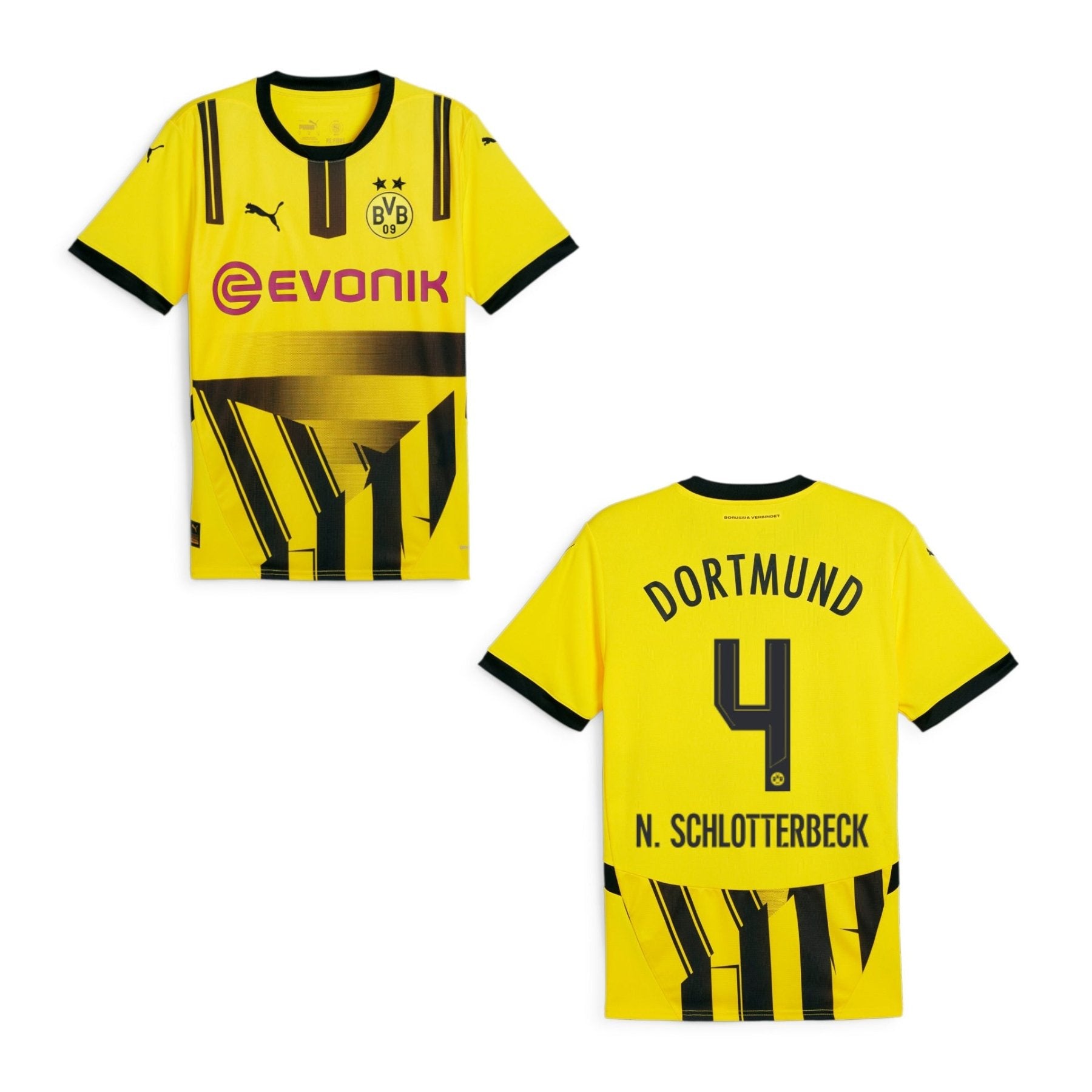 BVB BORUSSIA DORTMUND Trikot Cup Herren 24 / 25 - N. SCHLOTTERBECK 4 - sportiger.de