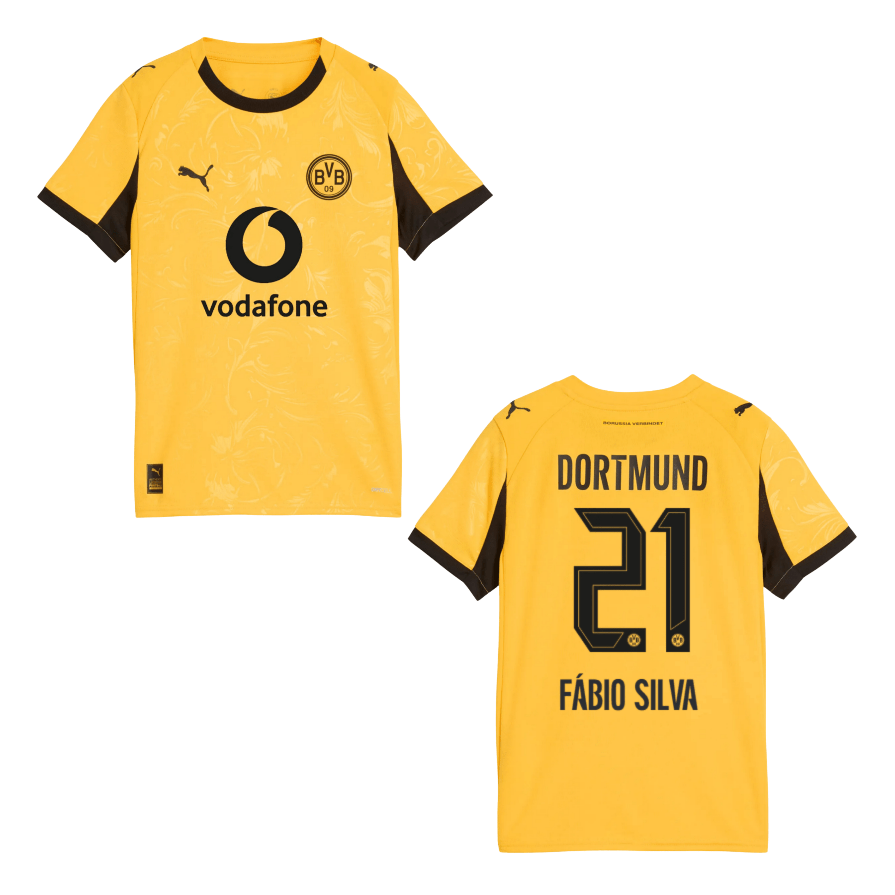 BVB BORUSSIA DORTMUND Trikot Cup Herren 25 / 26 - FÁBIO SILVA 21 - sportiger.de