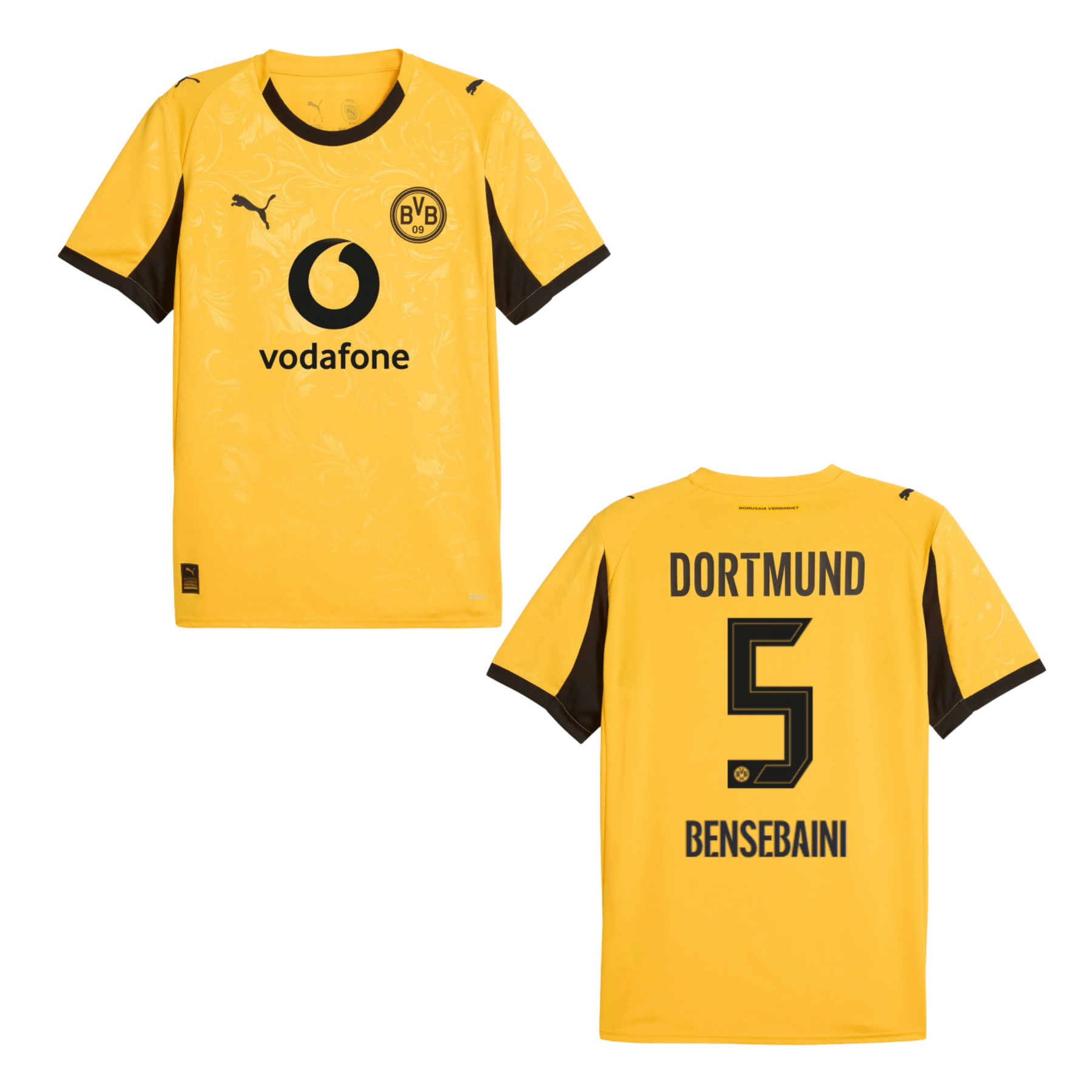 BVB BORUSSIA DORTMUND Trikot Cup Kinder 25 / 26 - BENSEBAINI 5 - sportiger.de