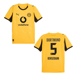 BVB BORUSSIA DORTMUND Trikot Cup Kinder 25 / 26 - BENSEBAINI 5 - sportiger.de