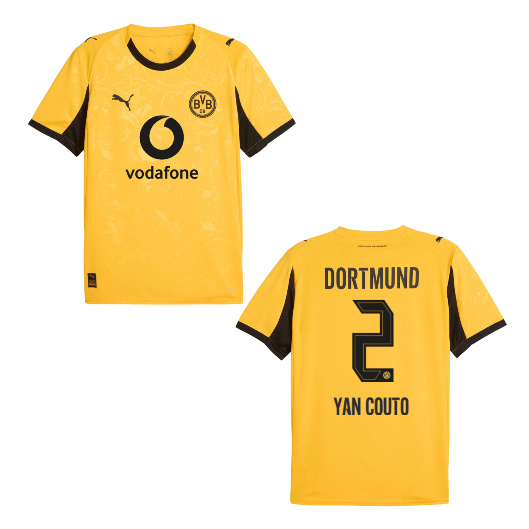 BVB BORUSSIA DORTMUND Trikot Cup Kinder 25 / 26 - YAN COUTO 2 - sportiger.de