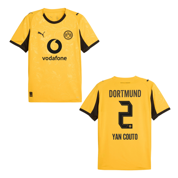 BVB BORUSSIA DORTMUND Trikot Cup Kinder 25 / 26 - YAN COUTO 2 - sportiger.de