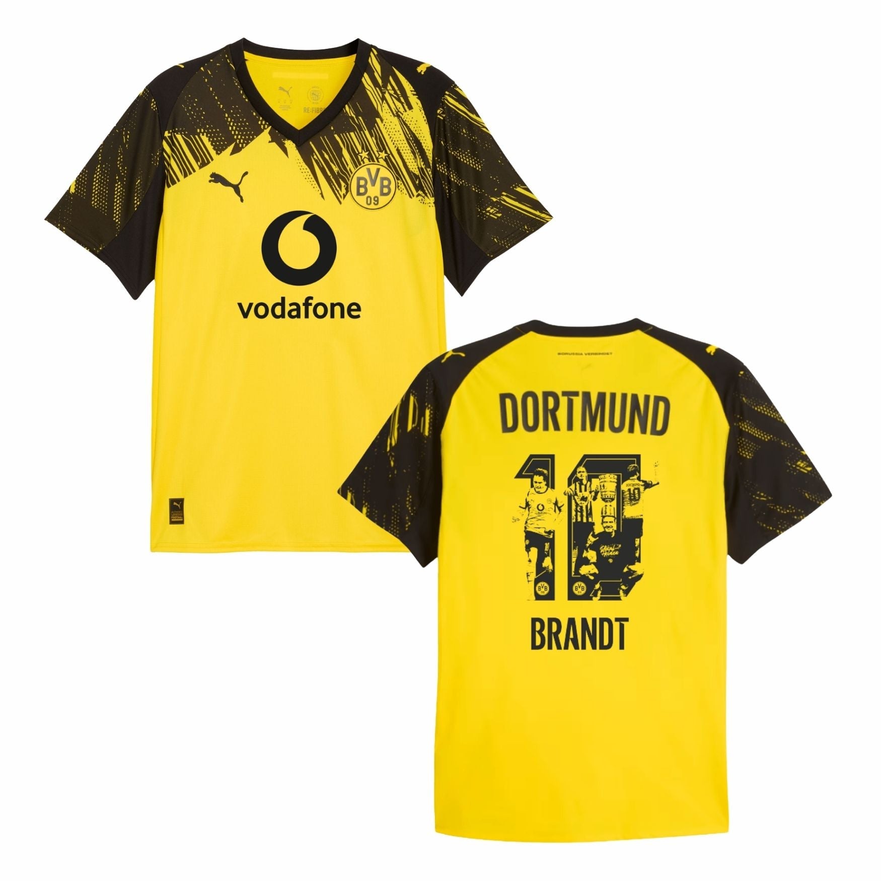 BVB BORUSSIA DORTMUND Trikot Home Herren 25 / 26 - BRANDT 10 (Abschiedsflock) - sportiger.de