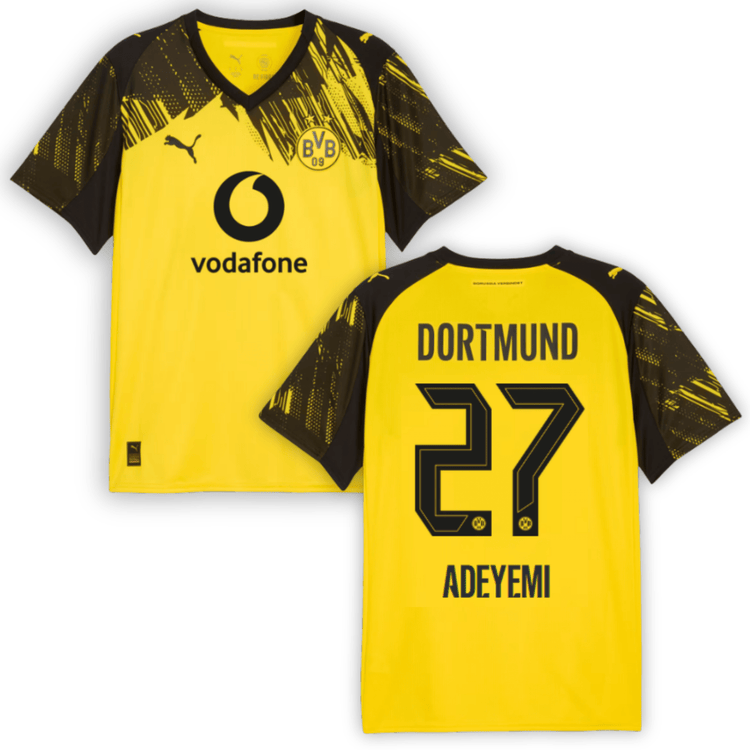 BVB BORUSSIA DORTMUND Trikot Home Kinder 25 / 26 - ADEYEMI 27 - sportiger.de